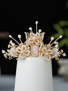 Chun Yi Xuan Original Design Spring Full Butterfly Branch Wedding Hair Accessories Set Hanfu Show He Headwear Ensemble