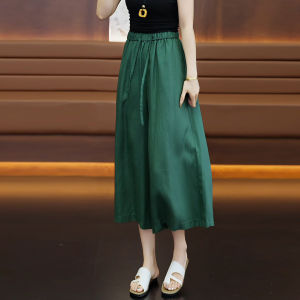 MEITESIJIAONU | Thin and Draping Casual Linen Blend Culottes