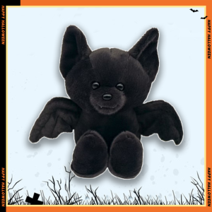 Halloween Black Bat Plush Toys Cartoon Stuffed Animals Doll Balck Bear Bat Soft Plushie Toy Halloween Party Decoration Gifts