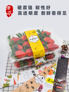 High-End Transparent Plastic Strawberry Packaging Box Disposable Shockproof Fruit Box Long Rectangle Shape from China Mainland