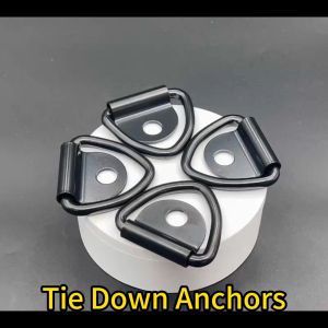 4Pcs/set Truck Metal V‑Ring Cargo Tie Down Anchors Trailers Hook Fixing Ring for Vehicle Boat