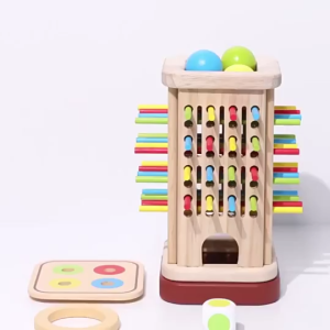 Pull out Stick Tabletop Game Toy Parent-Child Interactive Wooden Stick Drawing Toy Thinking Training