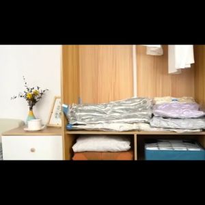 Reusable Vacuum Seal Bags for Travel Home Storage and Organizing - Space-Saving Compression Bags with Easy Seal