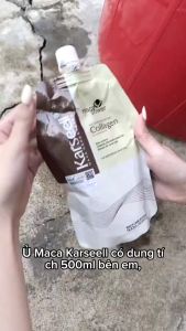 Kem Ủ Tóc Karseell Maca Collagen 500ml – Tái Sinh Tóc Hư Tổn Dưỡng Sâu Mềm Mượt Giảm Gãy Rụng