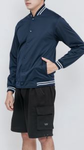 Cotton Goods Jaket Bomber Rowley Navy Jacket