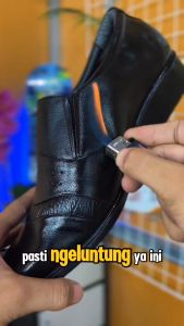 sepatu pantofel pria kerja bahan Kulit 4SLI 100%