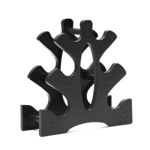 3 Tier Plastic Dumbbell Rack Anti-slip Design Multi-Functional Dumbbell Stand Home Fitness Rack Compact Weight Holders