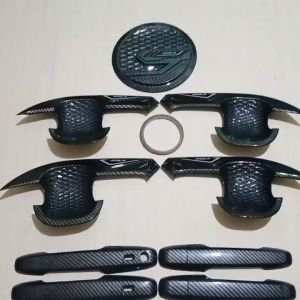 Paket Handle Outer Cover Pintu Tutup Tangki Bensin Mobil Ayla 2023 Carbon