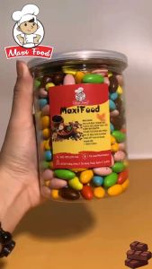 500g Kẹo nhộng socola sắc màu MAXIFOOD
