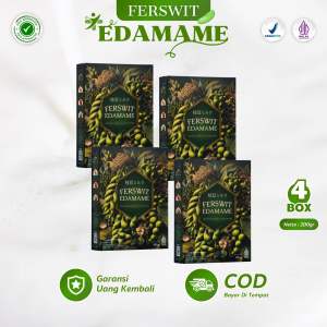 Ferswit Susu Edamame Jepang Untuk Kolesterol Asam Urat Nyeri Sendi & Tulang 100% Original Paket 4 Box