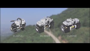 Deli ปั๊มเติมลมยาง ปั๊มเติมลมไฟฟ้าติดรถยนต์ ปั้มเติมลมรถ ที่สูบลมไฟฟ้ามีไฟ วัดความดันได้ พกพา ที่เติมลม กระบอกสูบโลหะคู่ Air Compressor pump