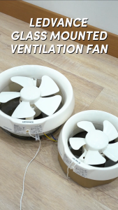 LEDVANCE OSRAM GLASS MOUNTED VENTILATION FAN VGM06/VGM08 6INCH 8INCH 2 YEARS WARRANTY SIRIM APPROVED