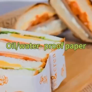 Greaseproof Paper 100pcs Oil Proof Absorption for Burger Wrapping Kitchen Use