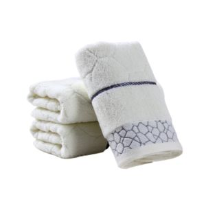 Lilac Cotton Towels Set - 1/4/6pcs 34x74cm/70x140cm Quick-Dry Thickened Bath Towels Embroidered for Adult Hotel Home Bathroom