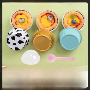 Air Fryer Aluminum Foil Pan Disposable Egg Tart Tray Cake Mold Special Use Dish Reusable Baking Tray Food Grade Aluminum Foil