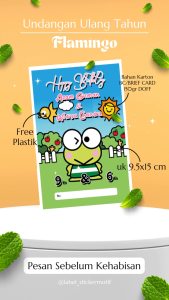 ( ISI 30 PCS ) UNDANGAN ULANG TAHUN KEROPI Undangan ULANGTAHUN | ULANG TAUN | ULANGTAUN BIRTHDAY CARD | Undangan PESTA / PARTY | Undangan Murah / Viral / Keren | KARTU UCAPAN
