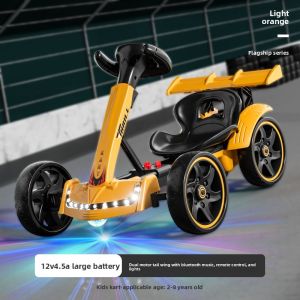 Bonnyu | Foldable No-Assembly Four-Wheel Large Tail Wing Remote Control Electric Toy Car