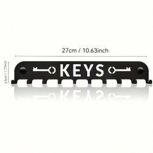 CIFBUY Iron Wall Art Modern Key Rack Metal Wall Hook For Entryway Bathroom Home Decor Sign