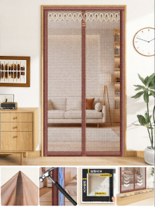 SHULIAN | Magnetic Anti-Mosquito Door Curtain Self-Adhesive Full Magnetic Strips
