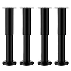 4 Pcs Adjustable Bed Support Legs 9.8-16.9in Metal Heavy Duty Furniture Legs for Bed Frame