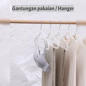 YooWoo Gantungan Baju/ Gantungan Pakaian/ Hanger Pakaian Non-Slip/Hanger Baju Anti Karat/Gantungan Baju Anti slip