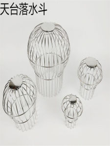 Stainless Steel Drain Cover for Balcony Downspout Anti-Clogging Fish Pond Drain Pipe Cap Roof Terrace Drain Cover