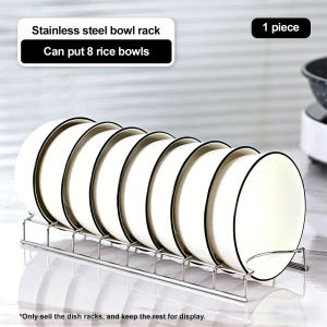 Bowl Plate Storage Rack Stainless Multilayer Kitchen Desktop Drain Shelves Tableware Drying Bracket Kitchen Organize Supplies