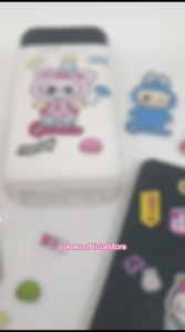 Stiker LABUBU MONSTER MACARON Secret Popmart TRANSPARAN 7 cm Isi 12 pcs