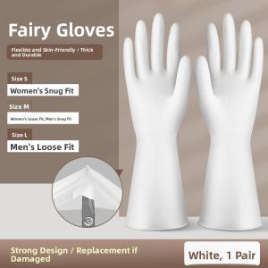 FURENJILI | Waterproof Durable Rubber Kitchen Gloves