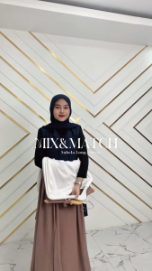 SALSABILA long outer bahan ceruty babydoll allsize nyaman digunakan