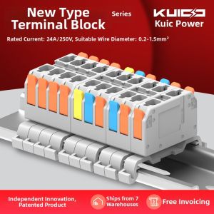 kuicc | Push-in Terminal Connector Copper Wire Rail Mount