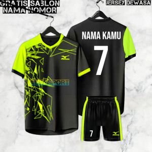 Kaos futsal jersey bola dewasa gratiiis sablon nama nomor punggung pakain olahraga setelan baju celana
