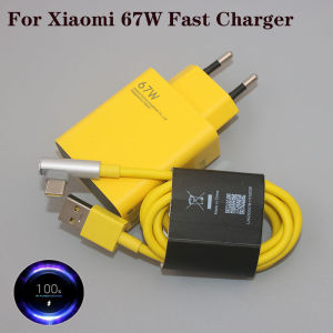 {hot} New Origianl Xiaomi 67W Turbo charger EU Fast Charge Power Adapter With 6A Type C Cable For Mi 11 Ultra Redmi note 10 11 k40 K50 pro