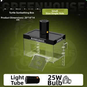 Tailwise | Extra Clear Glass Stream Landscaping Sun-warming Deck Turtle Terrarium