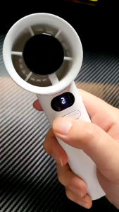 Handheld Fan Portable Bladeless Mini Fan Rechargeable 120 Level Adjustment With Strong Wind Cooler Digital Display