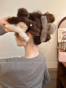 กิ๊บติดผมรูปหัวใจขนาดใหญ่สำหรับผู้หญิง ฤดูใบไม้ร่วง/ฤดูหนาว ดีไซน์ใหม่ 2025 กิ๊บติดผมสไตล์สัตว์ทะเลลิง ทรงเรือใบ ทรงเรือใบ