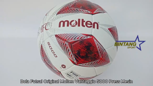 Bola Futsal Original molten AFC 5000 Size 4 Model Press Mesin Bahan Kulit PU Kualitas Terbaik