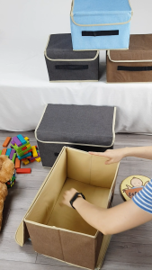 [HỎA TỐC] Hộp đựng đồ quần áo lưu trữ vải không dệt túi xếp không ngăn có nắp gấp gọn tiện lợi cho gia đình Urombaby