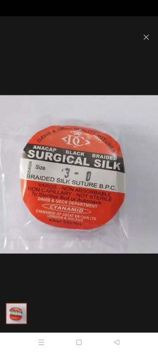 Surgical Silk / Surgical Thread | Lazada PH