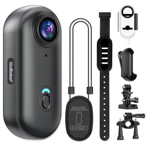 Camera Hành Động Mini 4K Nhỏ Gọn Quay Video POV Chống Nước IPX7 Đeo Được Dành Cho Thể Thao Đạp Xe Có Giá Đỡ Từ Tính