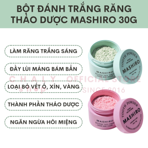 Bột trắng răng thảo dược Mashiro Whitening Tooth Powder 30g Nhật Bản