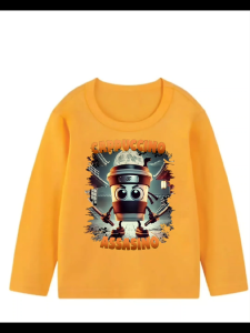 Baju Kaos Motif ANOMALI CAPPUCINO ASSASINO  01 Oblong Lengan PANJANG Atasan Laki Laki Perempuan Anak Usia 1-12 Tahun Dari FANY FASHION