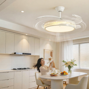 HUIPU | New Invisible Eye-Protecting Silent Inverter Ceiling Fan Light