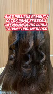 ALAT PELURUS RAMBUT/CATOK RAMBUT SEKALI CATOK LANGSUNG LURUS TAHAN 7 HARI INFRARED