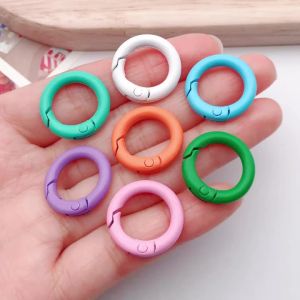 20 Chiếc Khóa Tròn Kim Loại Nhiều Màu Sắc 20mm Với Vòng Mở Móc Khóa Dạng Càng Cua Hợp Kim Phụ Kiện Làm Đồ Trang Sức Tự Làm