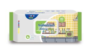 ทิชชู่เปียกเช็ดในครัว ขจัดคราบน้ำมัน มี80แผ่น 🇹🇭สินค้าพร้อมส่ง🇹🇭