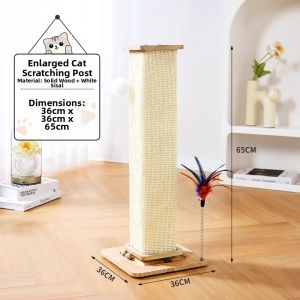 SHENJINGMAO | Scratching Post Integrated Cat Climbing Frame Large Wear-resistant Non-littering