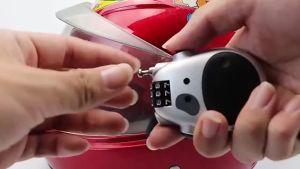 Cable Lock 3 Digit Password Combination Bike Lock Mini Travel Padlock Safety Number Lock with 25 Inches Retractable Steel Wire for Luggage Bike Outdoor Anti Theft