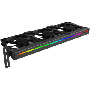 TEUCER VC-C270H ARGB GPU Bracket with 3Pin 5V Addressable Headers & Silent Cooling Fan for Most Graphics Cards