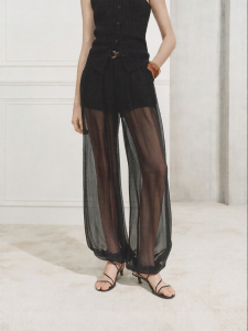 MO&Co. | Silk Shiny Balloon Pants